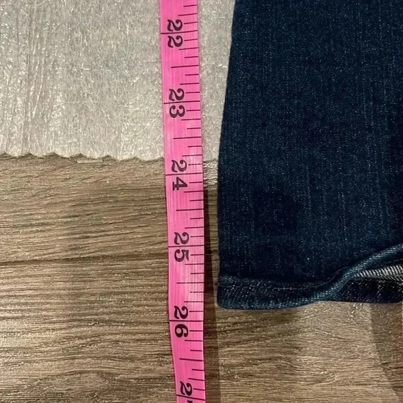 [W30Inseam26] Frame Le Bell Dark Washed High Rise Cropped  Jeans - Picture 11 of 14